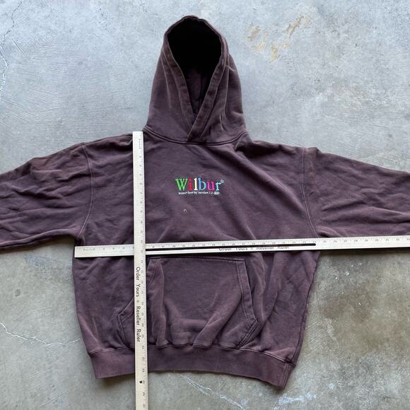 Wilbur Soot 96' Version 1.2 Embroidered Hoodie L Brown - Picture 5 of 6
